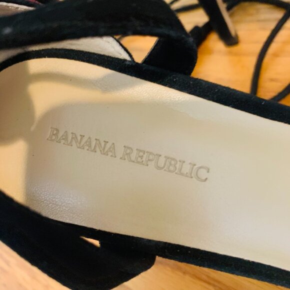 Women's Sandals Heels Designer Banana Republic Shoes Ankle Strap Sandals Size 9 - Picture 11 of 14